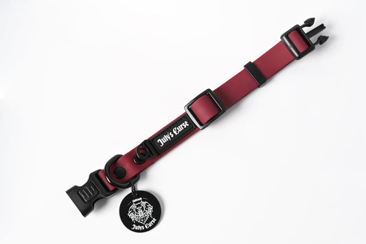 Waterproof Dog Collar - Wrath Red