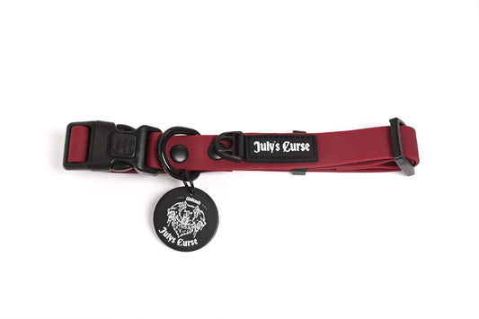 Waterproof Dog Collar - Wrath Red