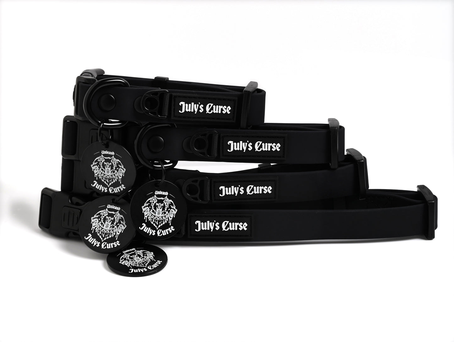 Waterproof Dog Collar - Pride Black